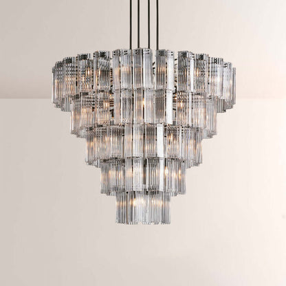 Art Glass Delsia Round Chandelier 60" - GILDLAMPS