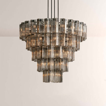 Art Glass Delsia Round Chandelier 60" - GILDLAMPS