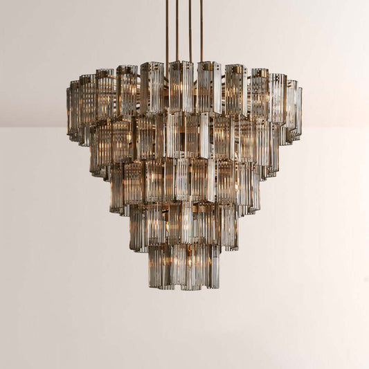 Art Glass Delsia Round Chandelier 60" - GILDLAMPS