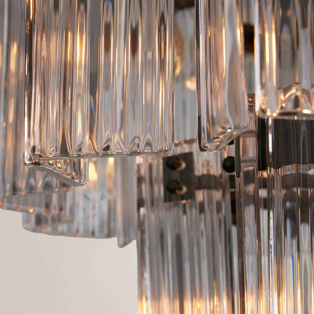 Art Glass Delsia Round Chandelier 60" - GILDLAMPS