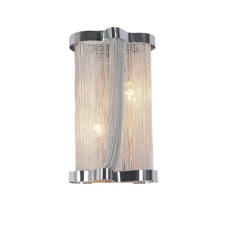 Ashley Aluminum Chain Tassel Wall Sconce - GILDLAMPS