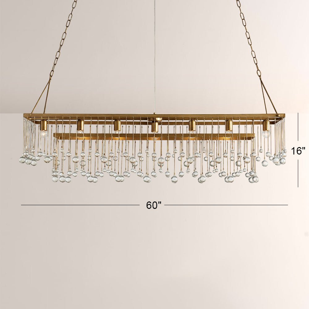 Aubluxe Rectangular Chandelier - GILDLAMPS
