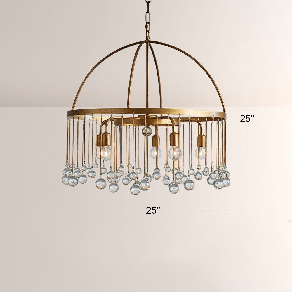 Aubluxe Round Two - Tier Chandelier - GILDLAMPS