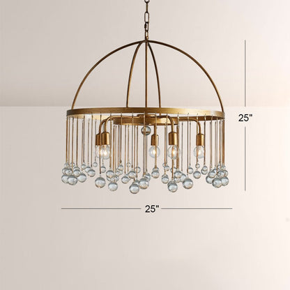 Aubluxe Round Two - Tier Chandelier - GILDLAMPS