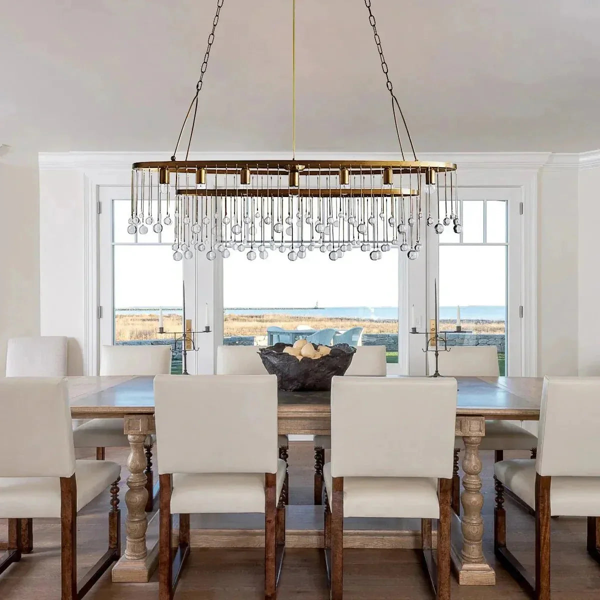 Aubrey 7 Light Oval Chandelier