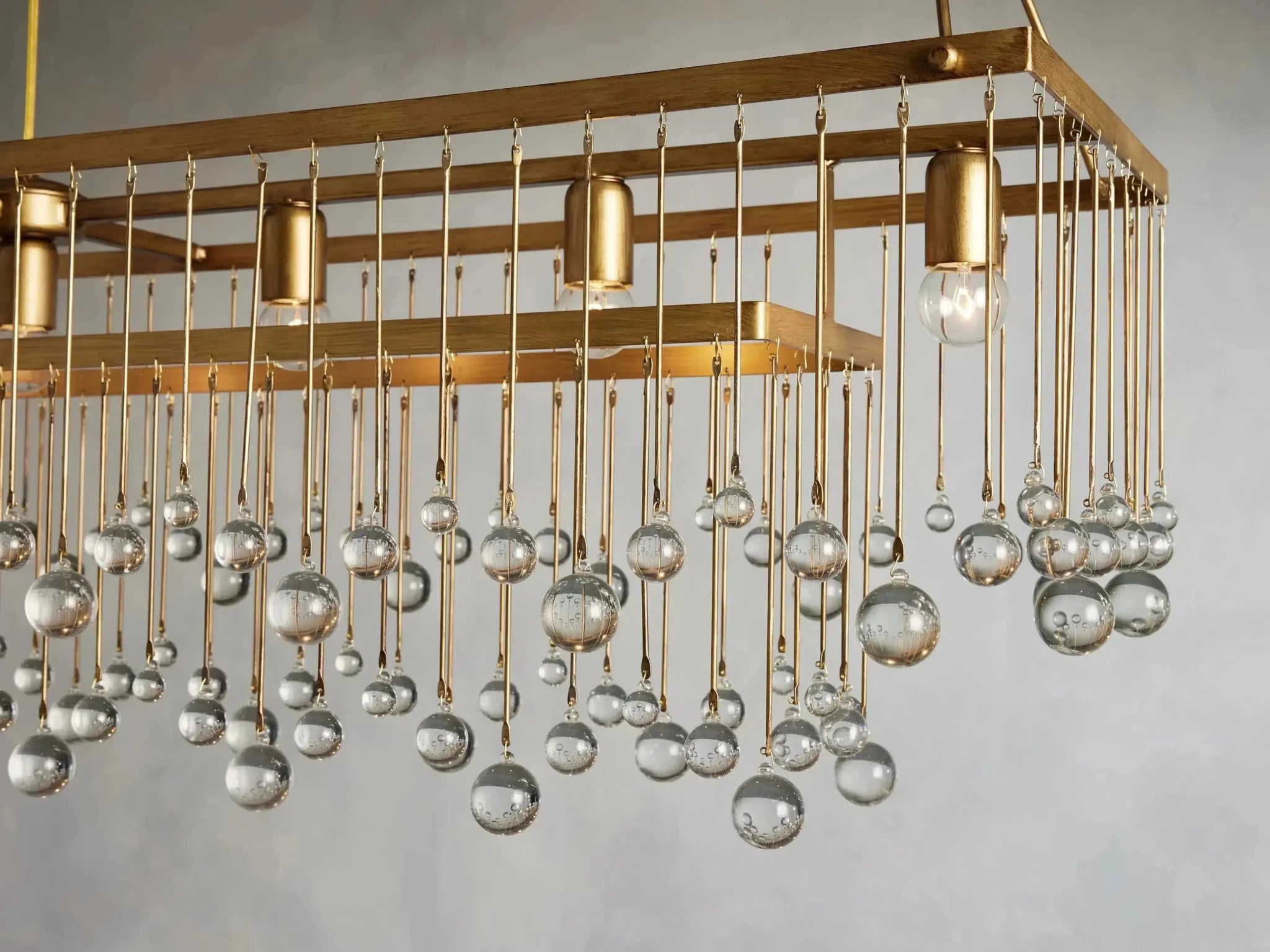 Aubrey Rectangular Chandelier 47''60'' - GILDLAMPS