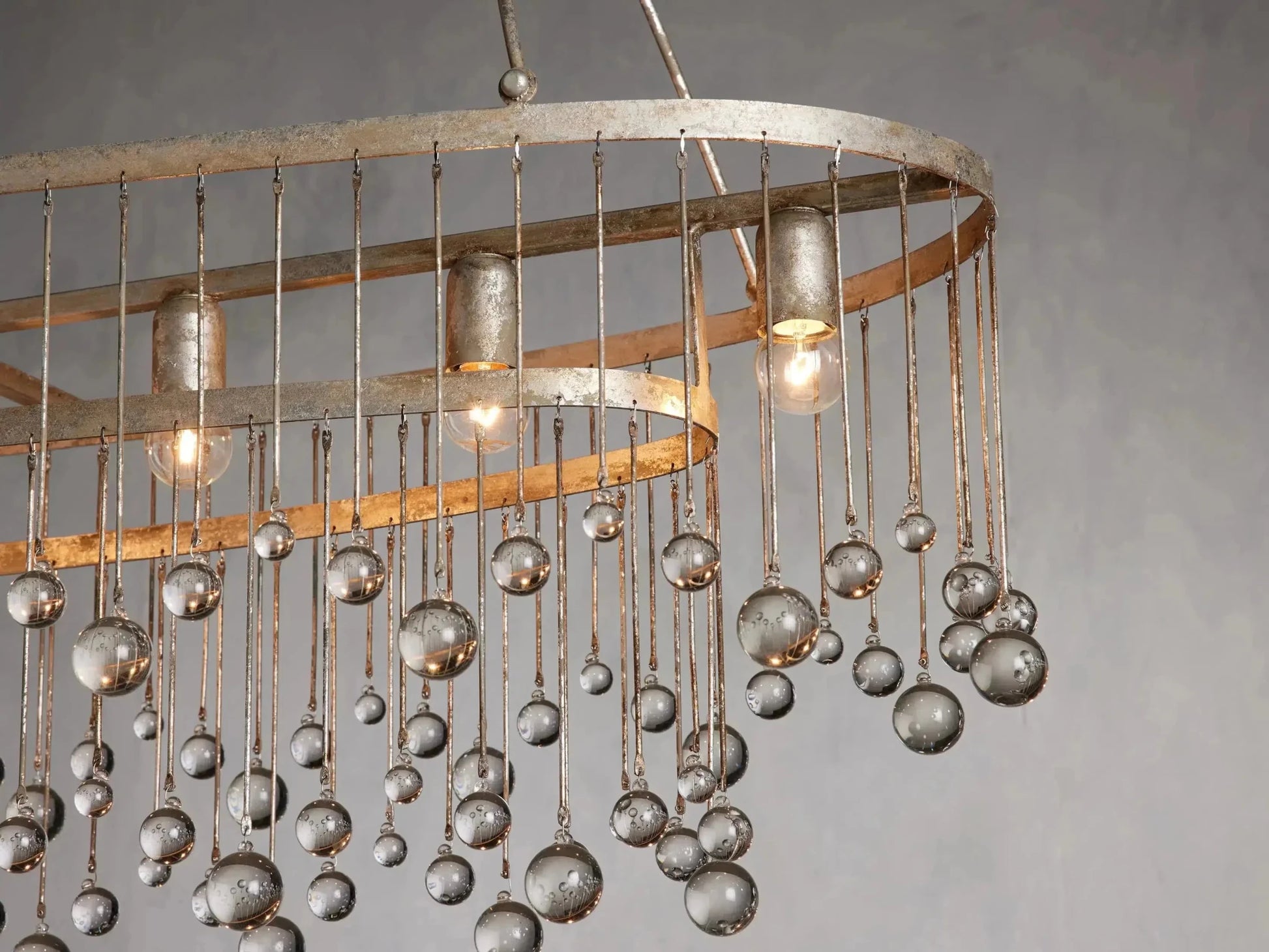 Aubrey Rectangular Chandelier 47''60'' - GILDLAMPS