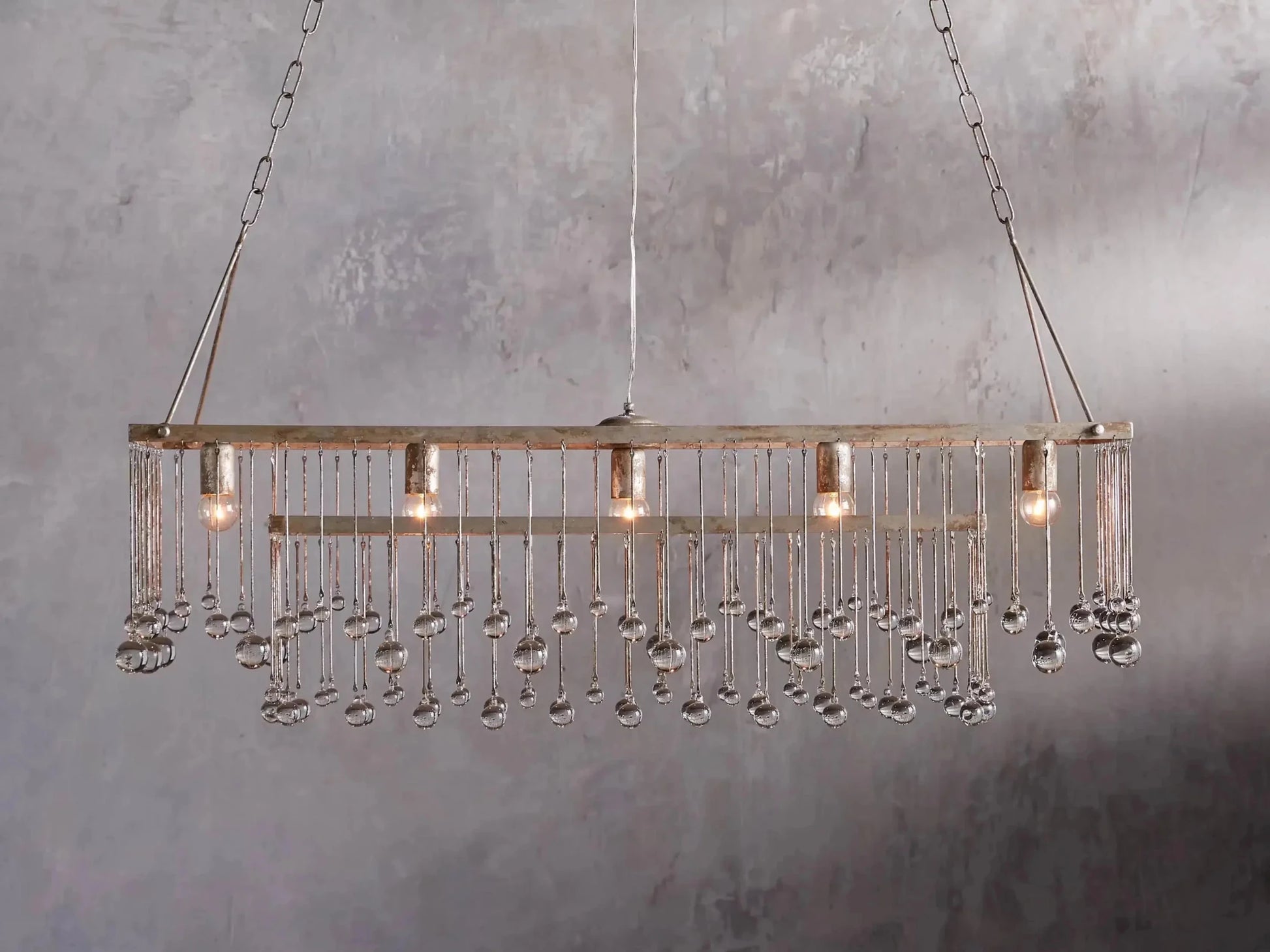Aubrey Rectangular Chandelier 47''60'' - GILDLAMPS