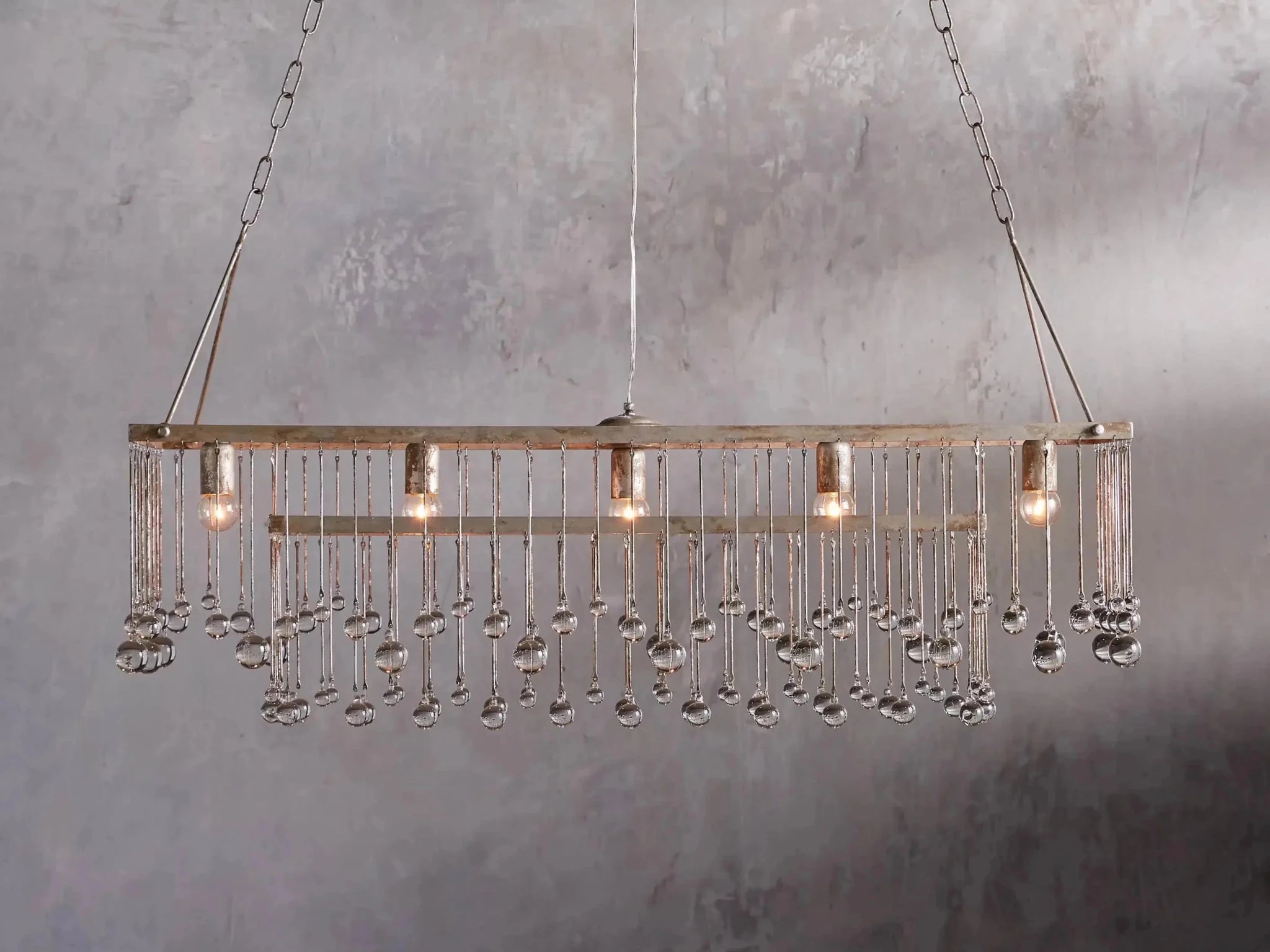 Aubrey Rectangular Chandelier 47''60'' - GILDLAMPS