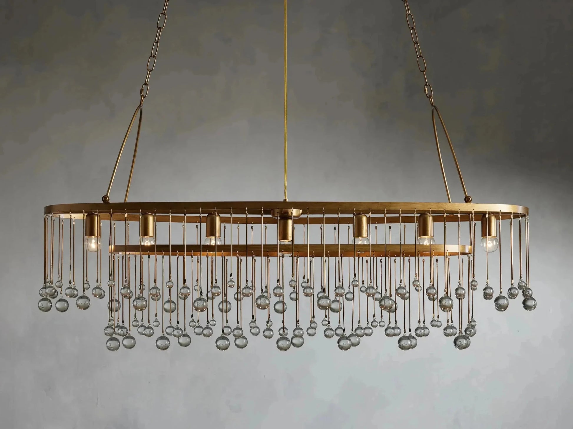 Aubrey Rectangular Chandelier 47''60'' - GILDLAMPS