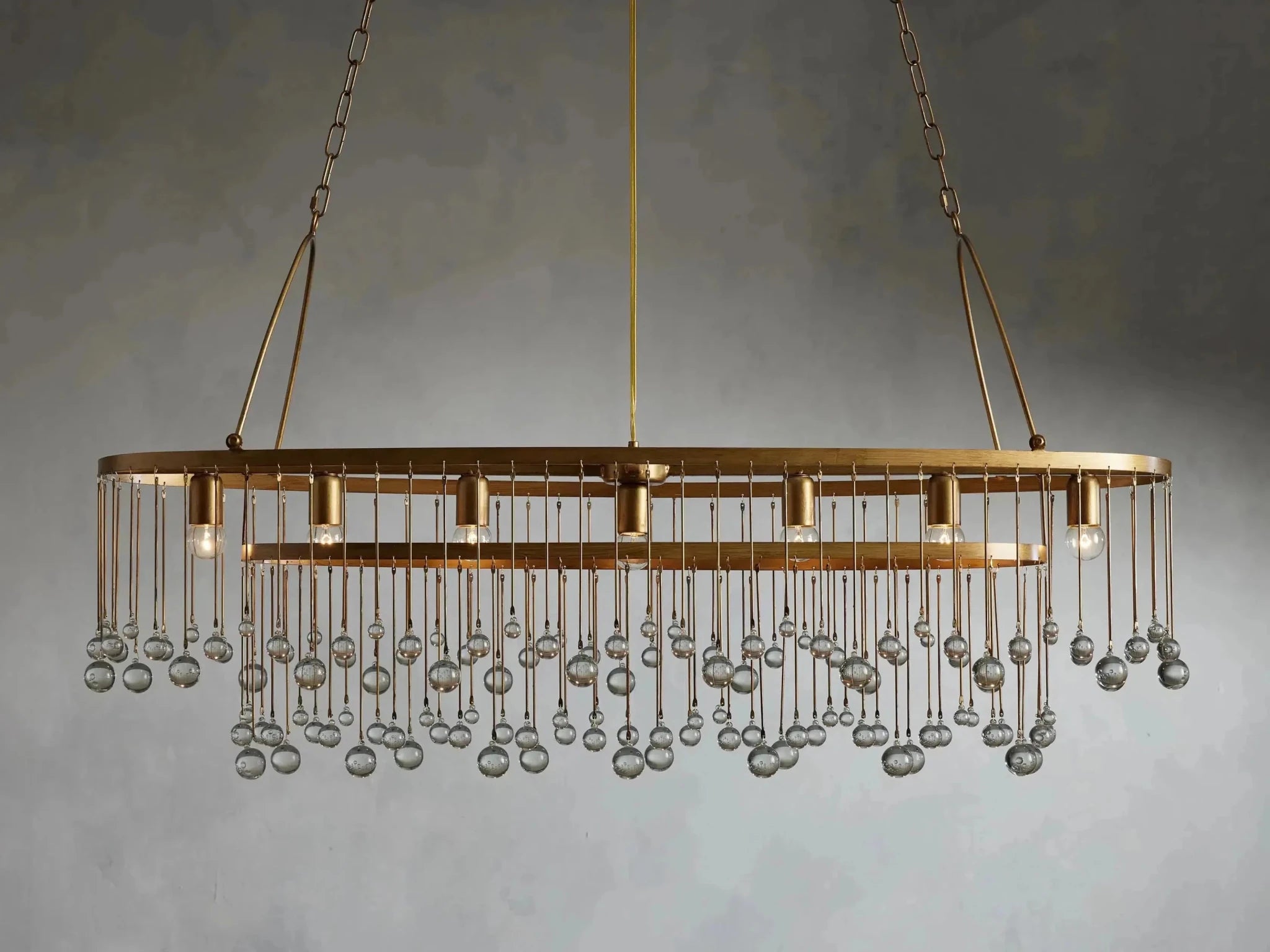 Aubrey Rectangular Chandelier 47''60'' - GILDLAMPS