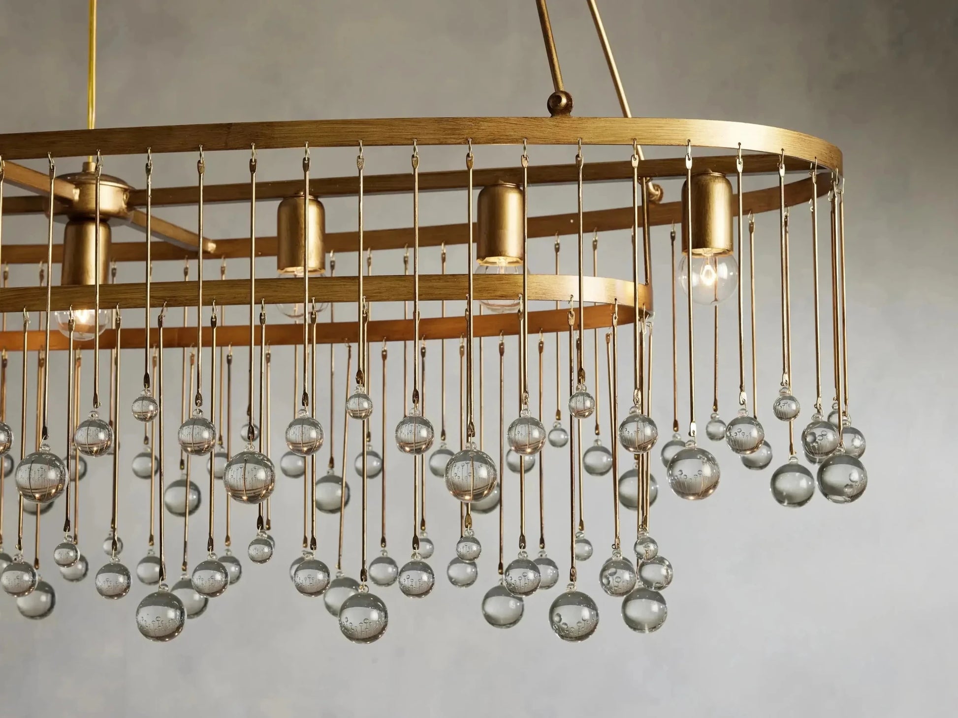 Aubrey Rectangular Chandelier 47''60'' - GILDLAMPS