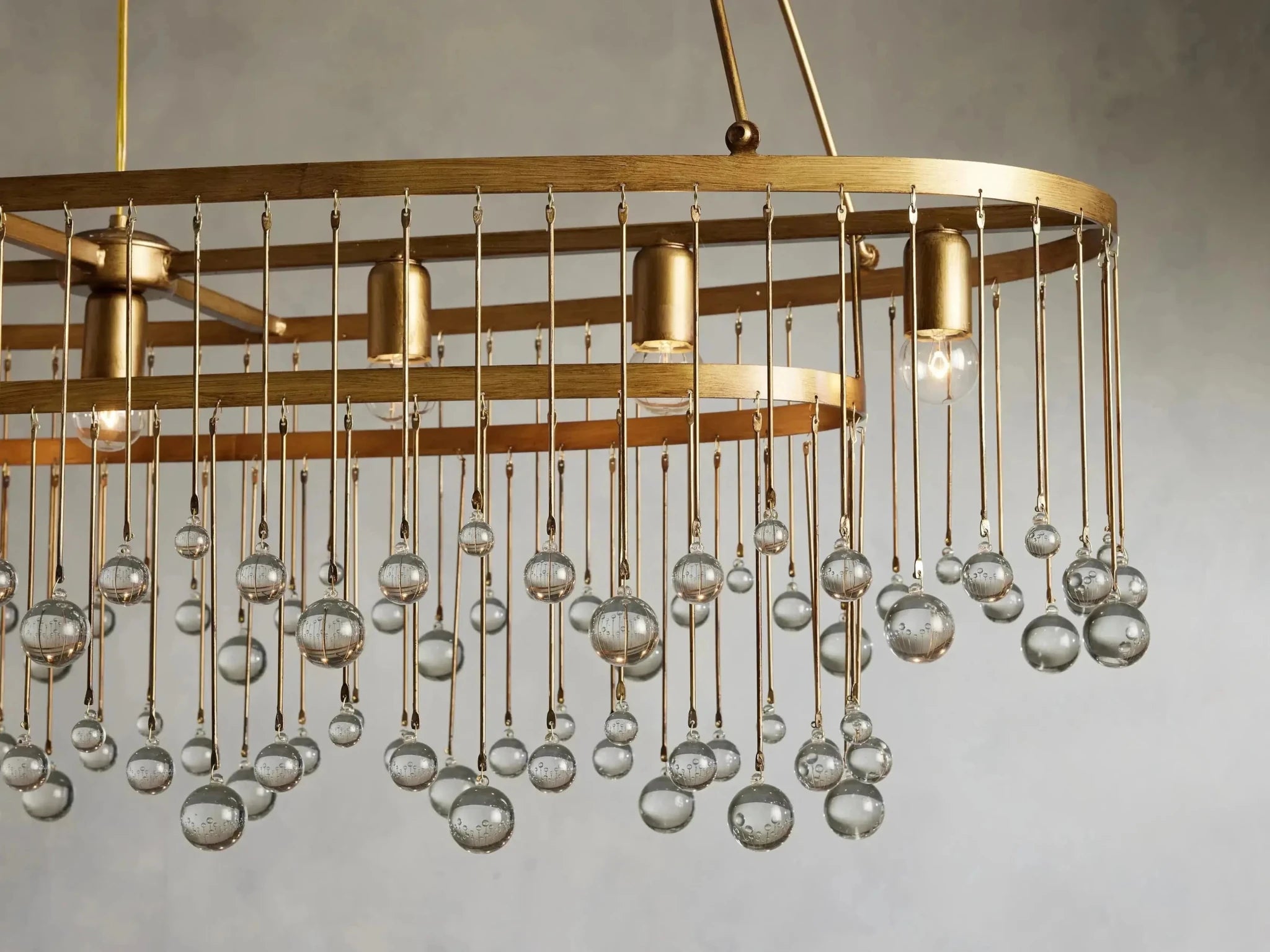 Aubrey Rectangular Chandelier 47''60'' - GILDLAMPS