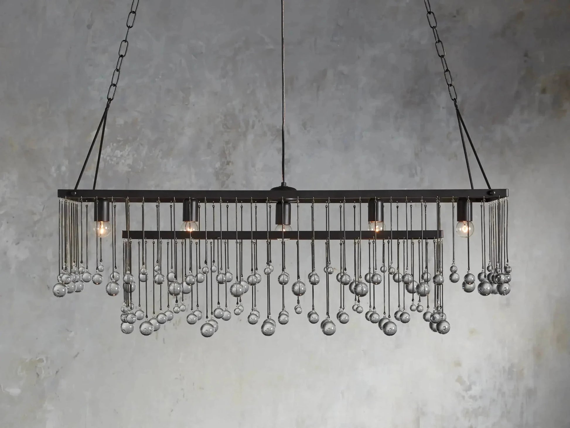 Aubrey Rectangular Chandelier 47''60'' - GILDLAMPS