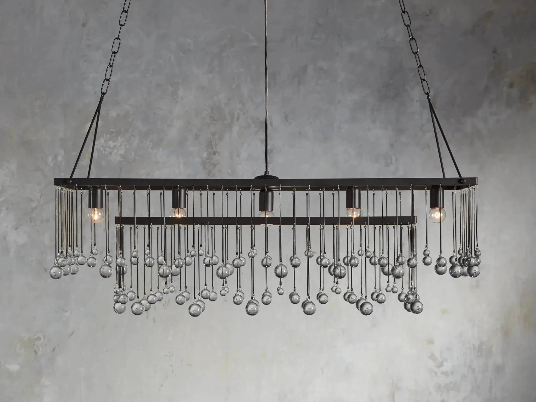 Aubrey Rectangular Chandelier 47''60'' - GILDLAMPS