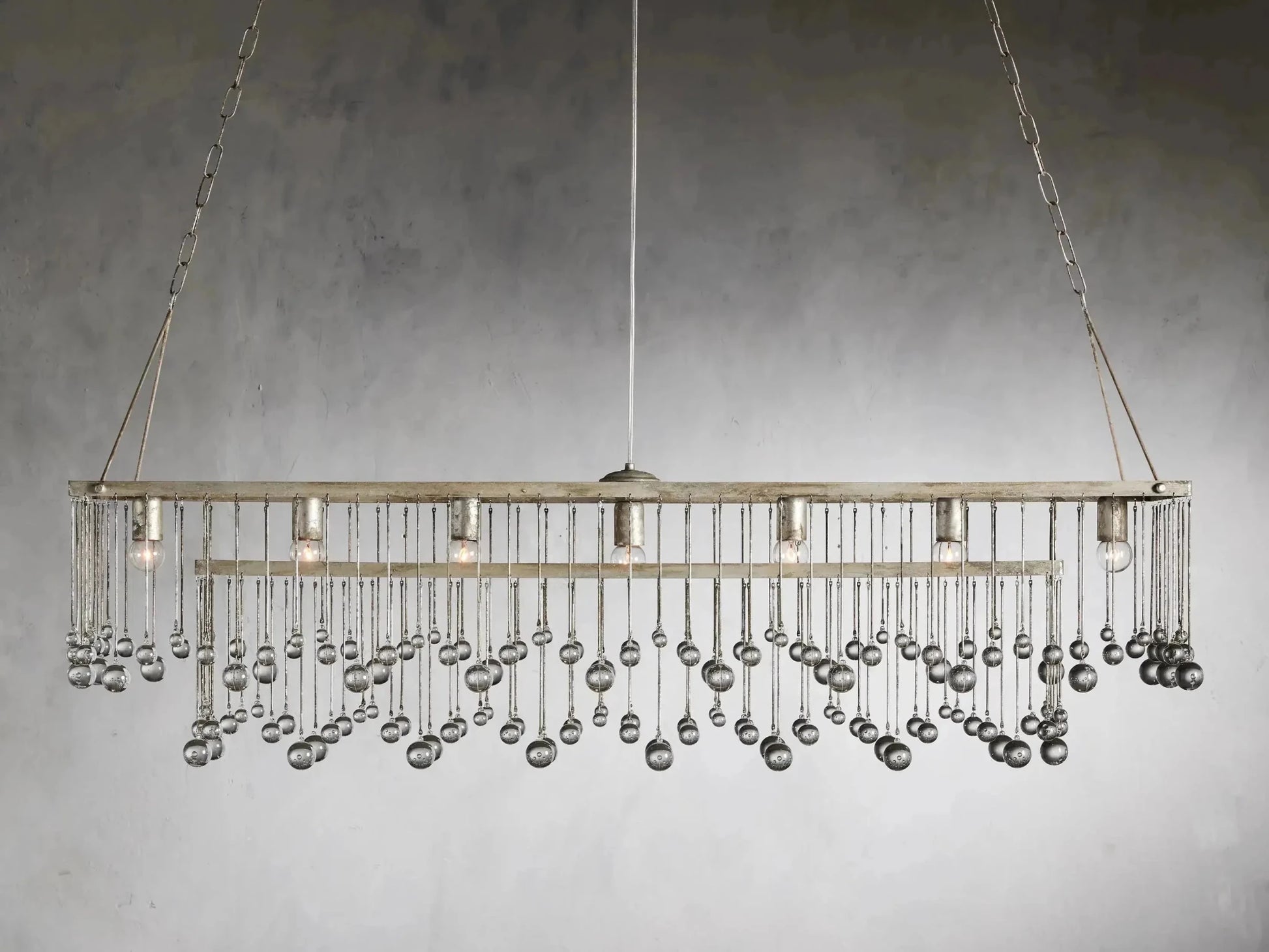 Aubrey Rectangular Chandelier 47''60'' - GILDLAMPS