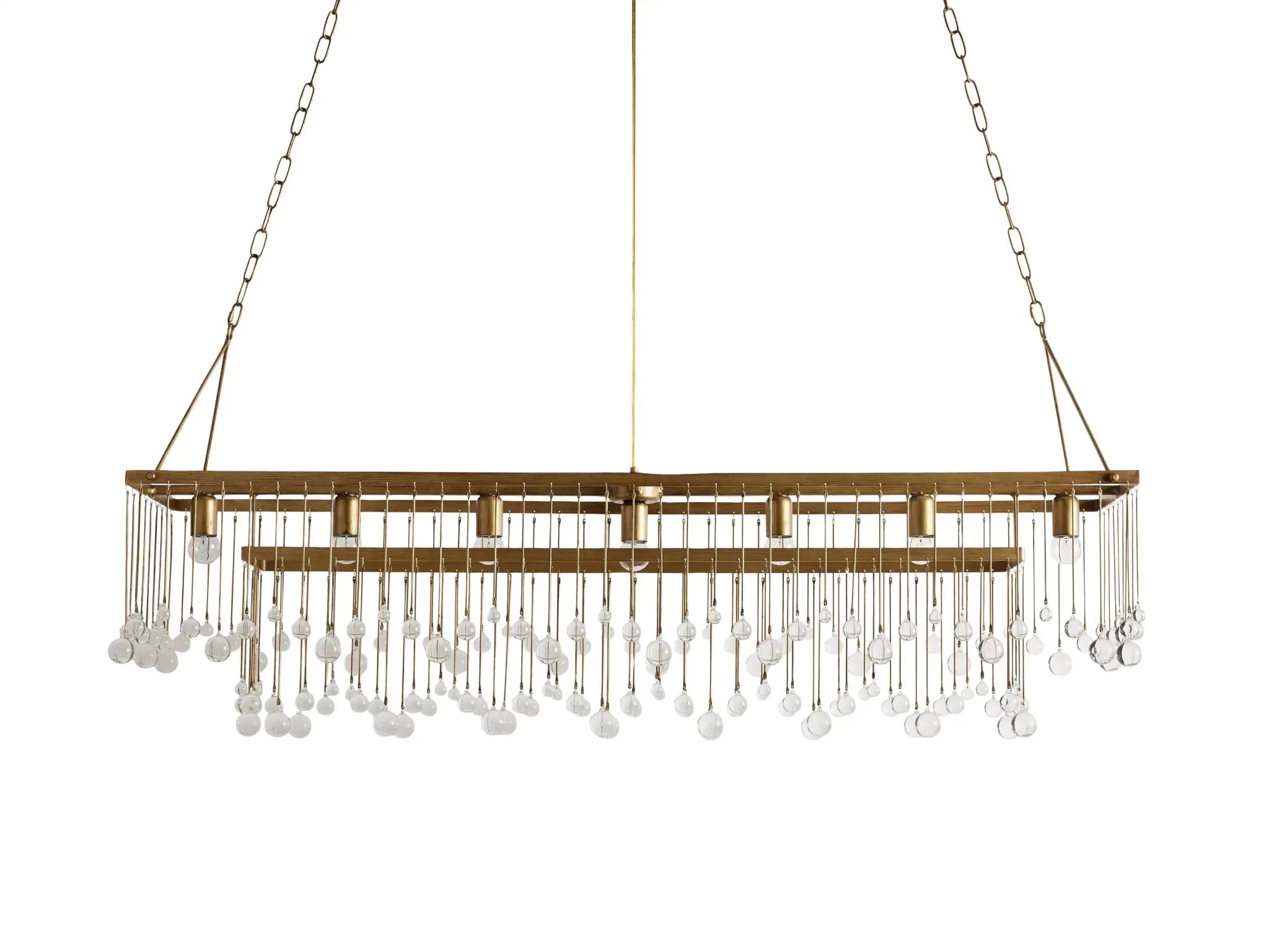 Aubrey Rectangular Chandelier 47''60'' - GILDLAMPS