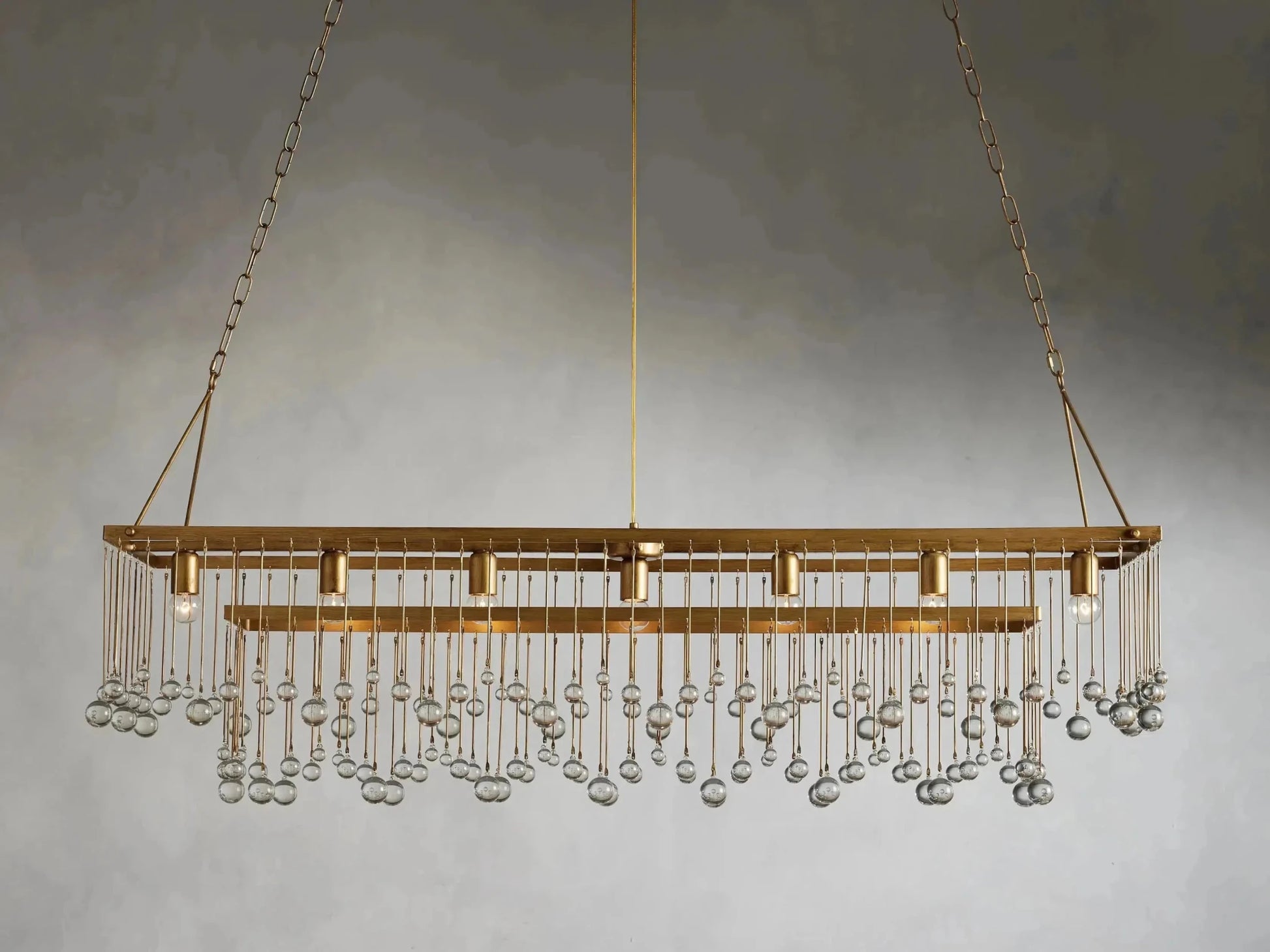 Aubrey Rectangular Chandelier 47''60'' - GILDLAMPS