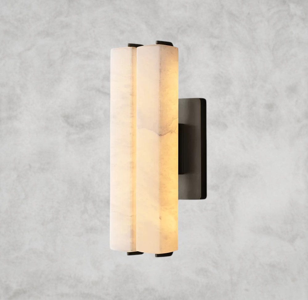 Audaben Alabaster Double Sconce - GILDLAMPS