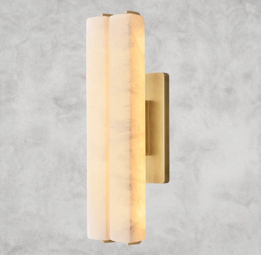 Audaben Alabaster Double Sconce - GILDLAMPS