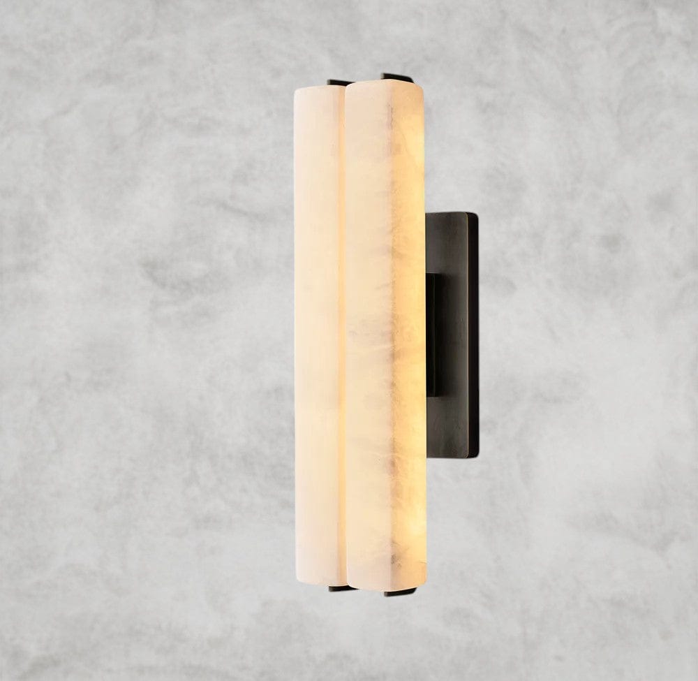 Audaben Alabaster Double Sconce - GILDLAMPS
