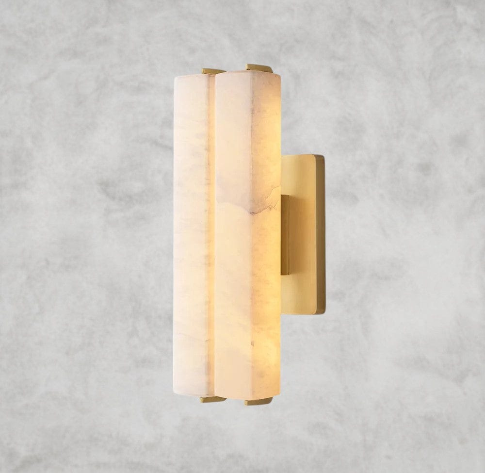 Audaben Alabaster Double Sconce - GILDLAMPS