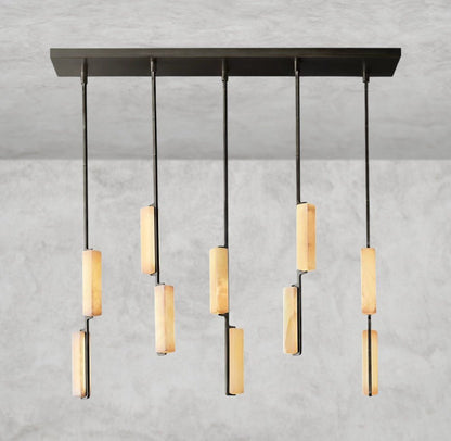 Audaben Alabaster Linear Chandelier 54" - GILDLAMPS