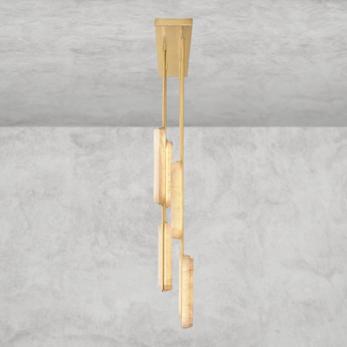 Audaben Alabaster Linear Chandelier 54" - GILDLAMPS