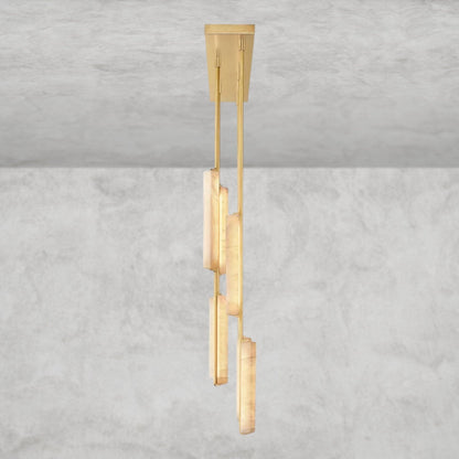 Audaben Alabaster Linear Chandelier 54" - GILDLAMPS