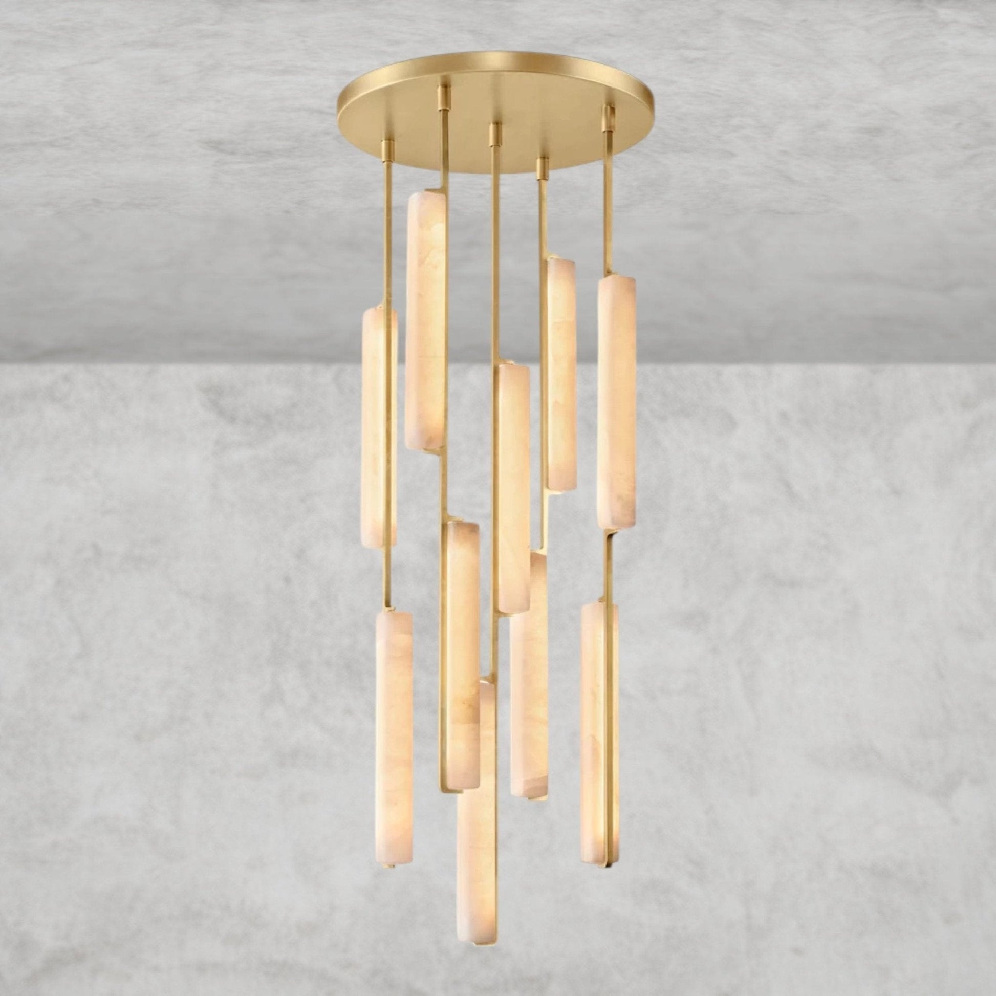 Audaben Alabaster Round Chandelier 24", 40", 56" - GILDLAMPS