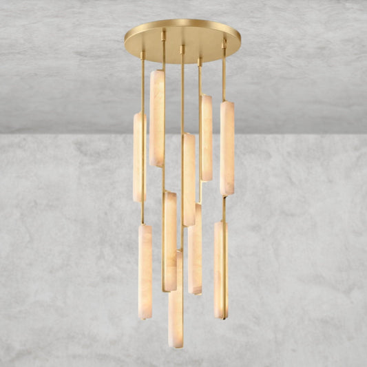 Audaben Alabaster Round Chandelier 24", 40", 56" - GILDLAMPS