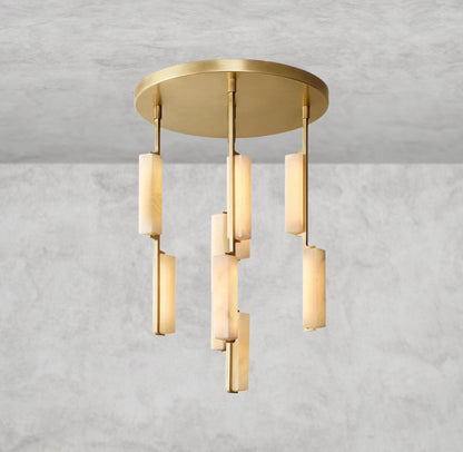 Audaben Alabaster Round Chandelier 24", 40", 56" - GILDLAMPS
