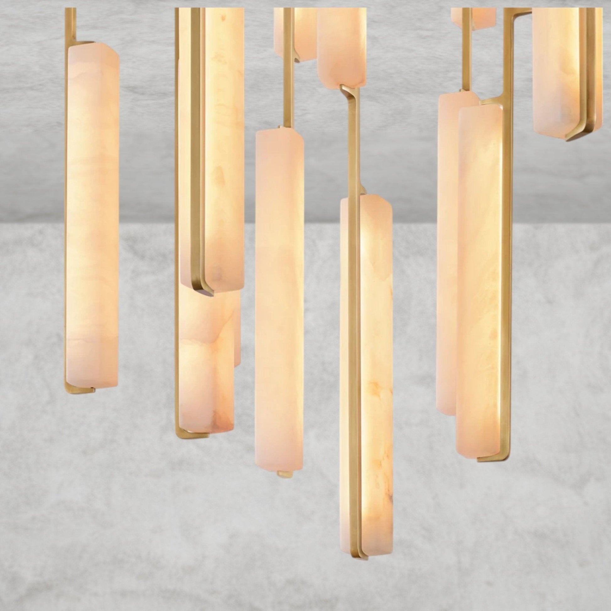 Audaben Alabaster Round Chandelier 24", 40", 56" - GILDLAMPS