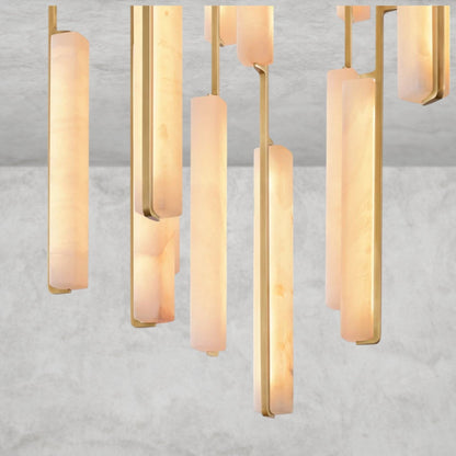 Audaben Alabaster Round Chandelier 24", 40", 56" - GILDLAMPS