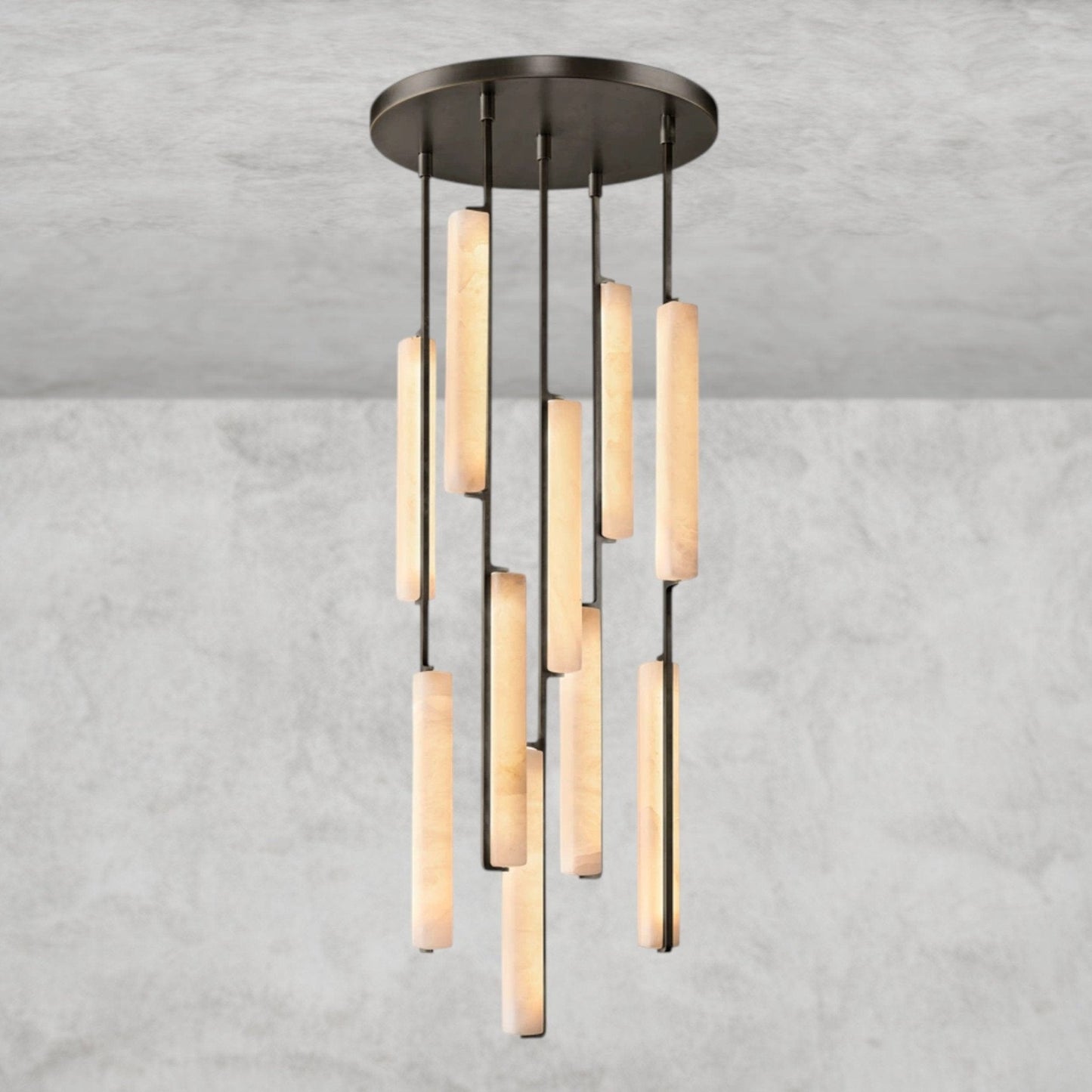 Audaben Alabaster Round Chandelier 24", 40", 56" - GILDLAMPS