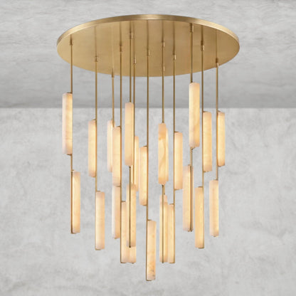 Audaben Alabaster Round Chandelier 24", 40", 56" - GILDLAMPS