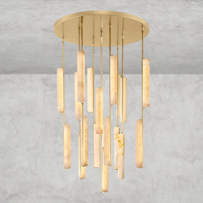 Audaben Alabaster Round Chandelier 24", 40", 56" - GILDLAMPS