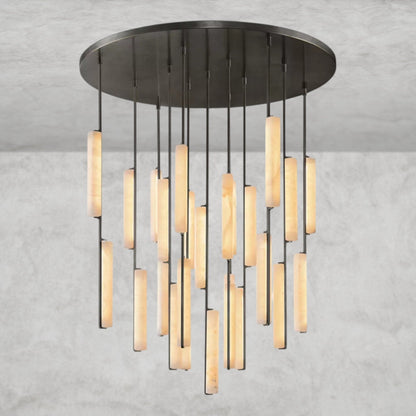 Audaben Alabaster Round Chandelier 24", 40", 56" - GILDLAMPS