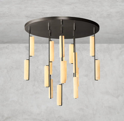 Audaben Alabaster Round Chandelier 24", 40", 56" - GILDLAMPS