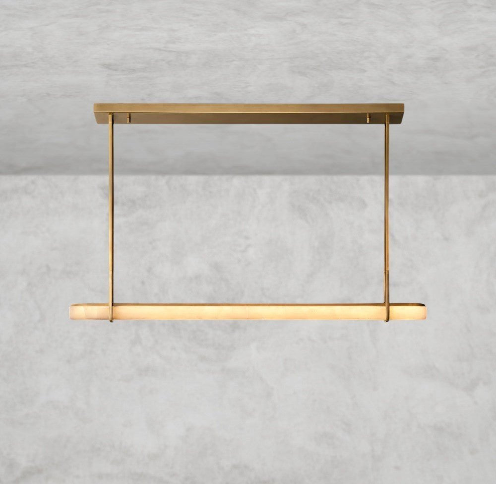 Audaben Alabaster Single Bar Linear Chandelier - GILDLAMPS