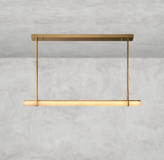 Audaben Alabaster Single Bar Linear Chandelier - GILDLAMPS