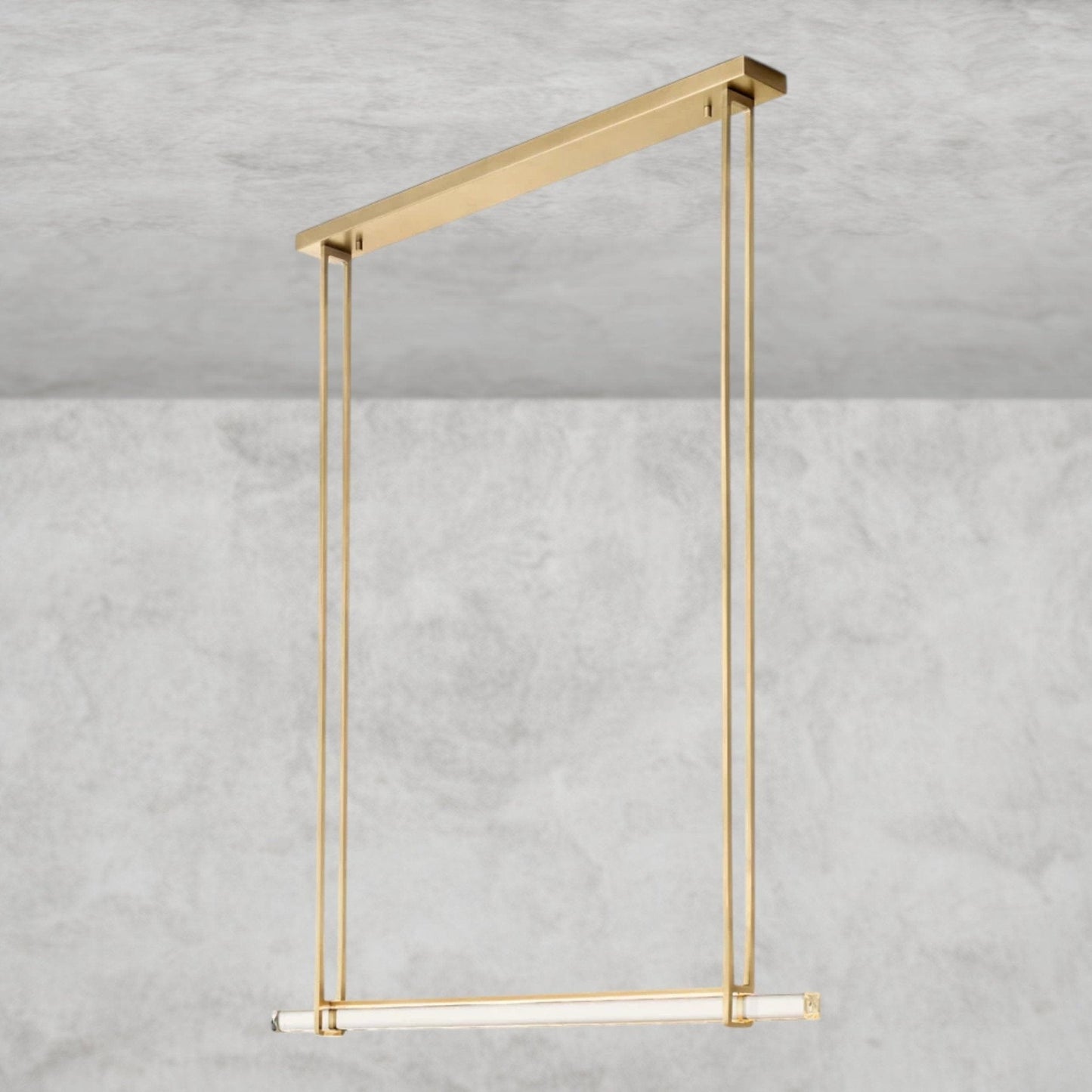 Audaben Crystal Linear Single Bar Chandelier - GILDLAMPS