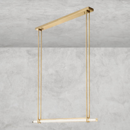 Audaben Crystal Linear Single Bar Chandelier - GILDLAMPS