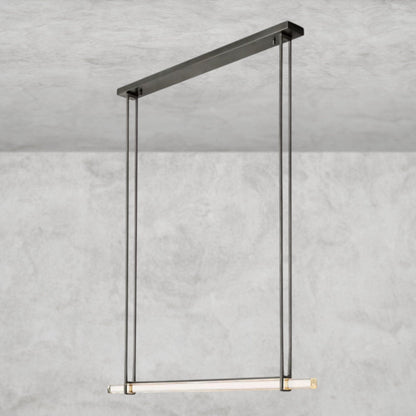 Audaben Crystal Linear Single Bar Chandelier - GILDLAMPS