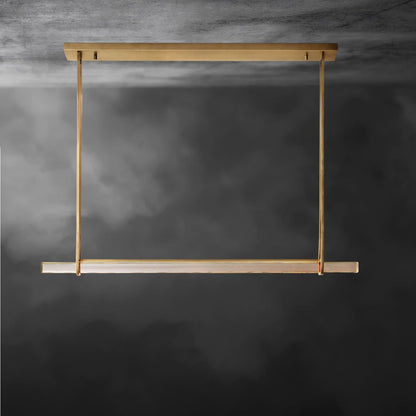 Audaben Crystal Linear Single Bar Chandelier - GILDLAMPS