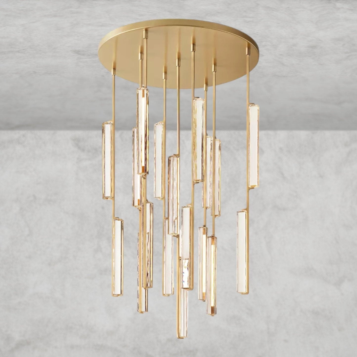Audaben Crystal Round Chandelier 24", 40", 56" - GILDLAMPS