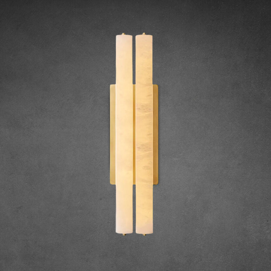 Auduban Alabaster Double Sconce - GILDLAMPS