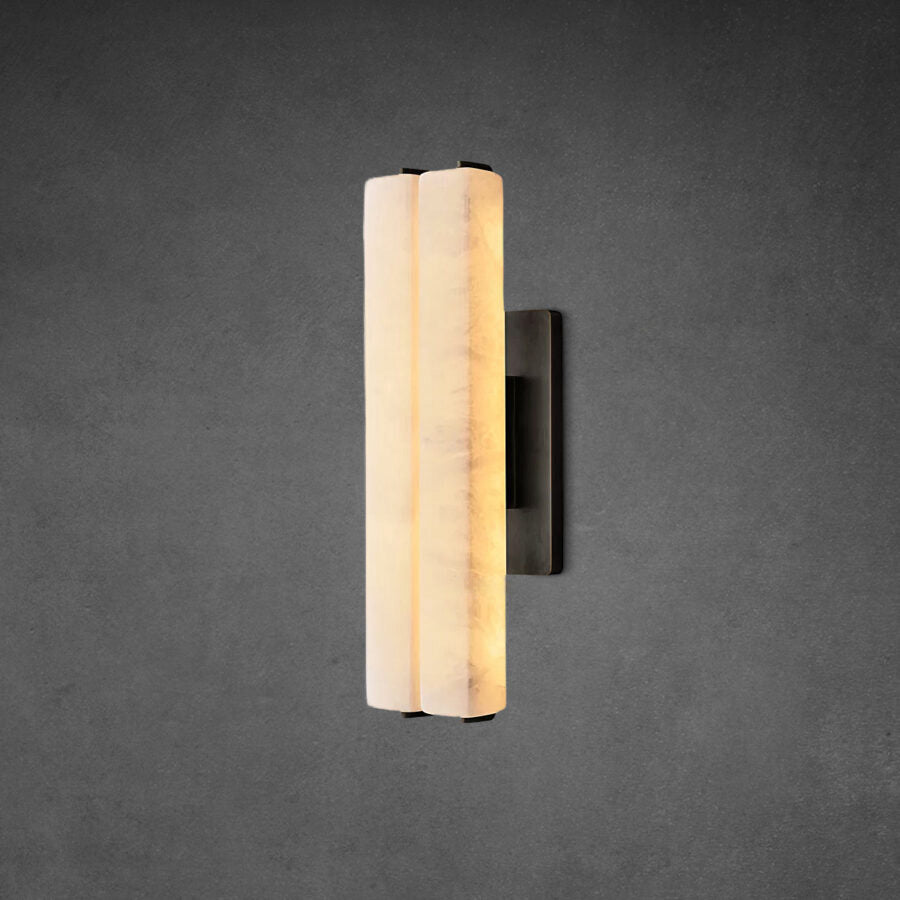 Auduban Alabaster Double Sconce - GILDLAMPS