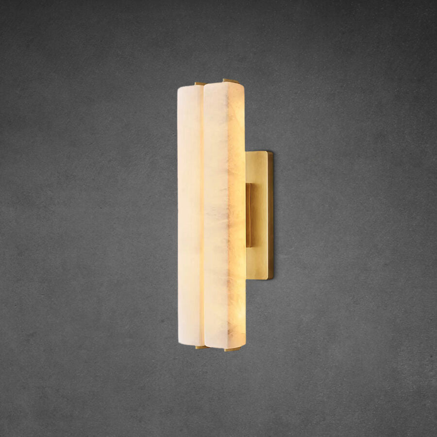 Auduban Alabaster Double Sconce - GILDLAMPS