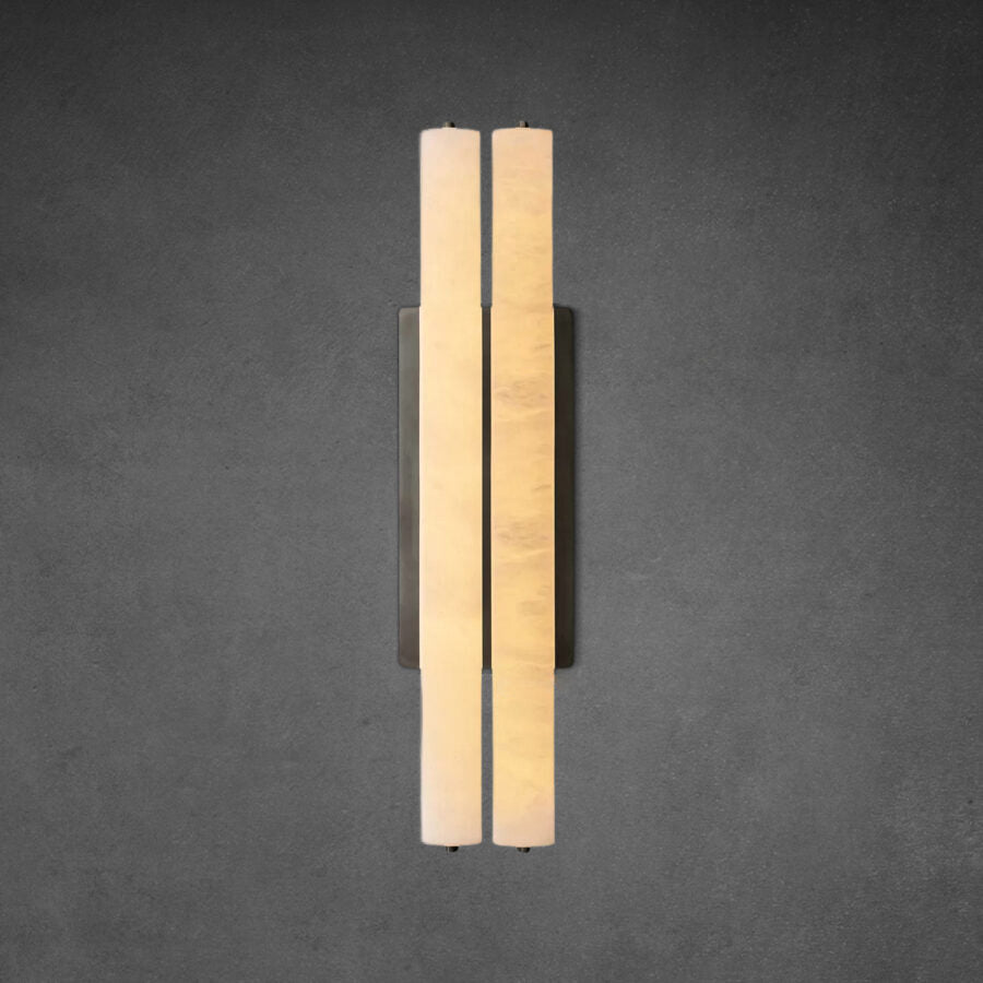 Auduban Alabaster Double Sconce - GILDLAMPS